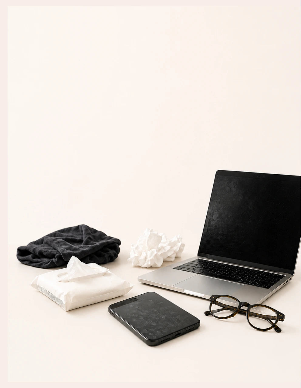 Dirty devices and disposable wipes